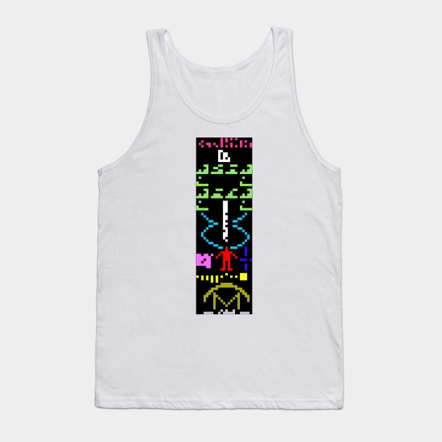 Arecibo message, computer artwork (C003/6078) Tank Top by SciencePhoto